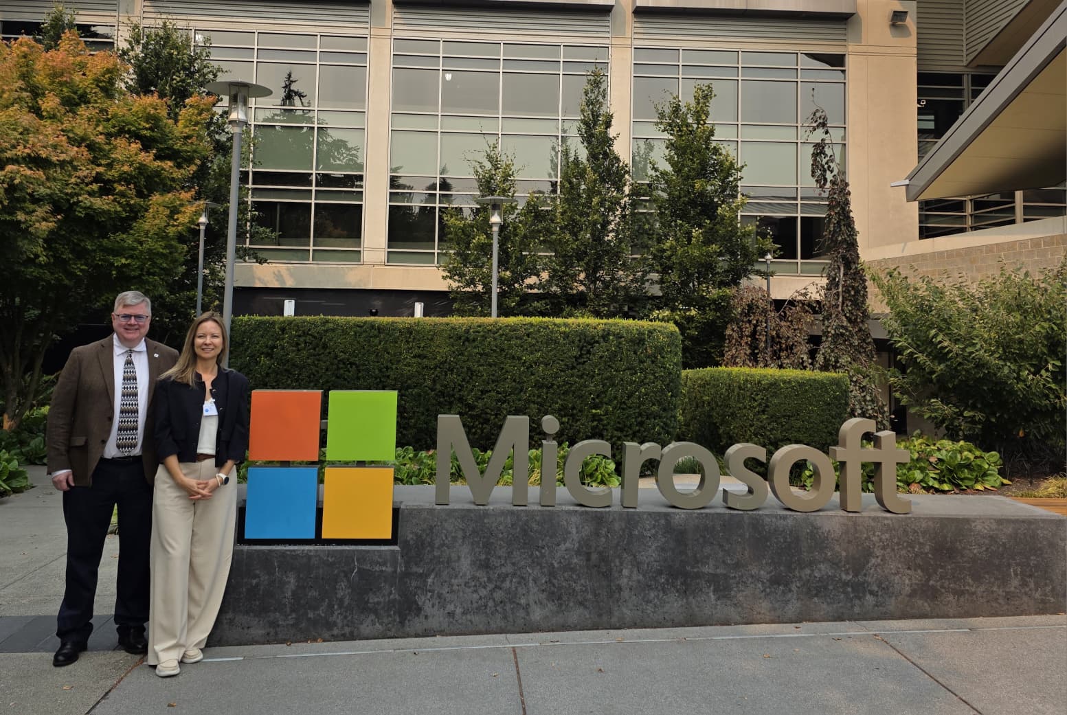 Drs. Tansey and Torres at Microsoft