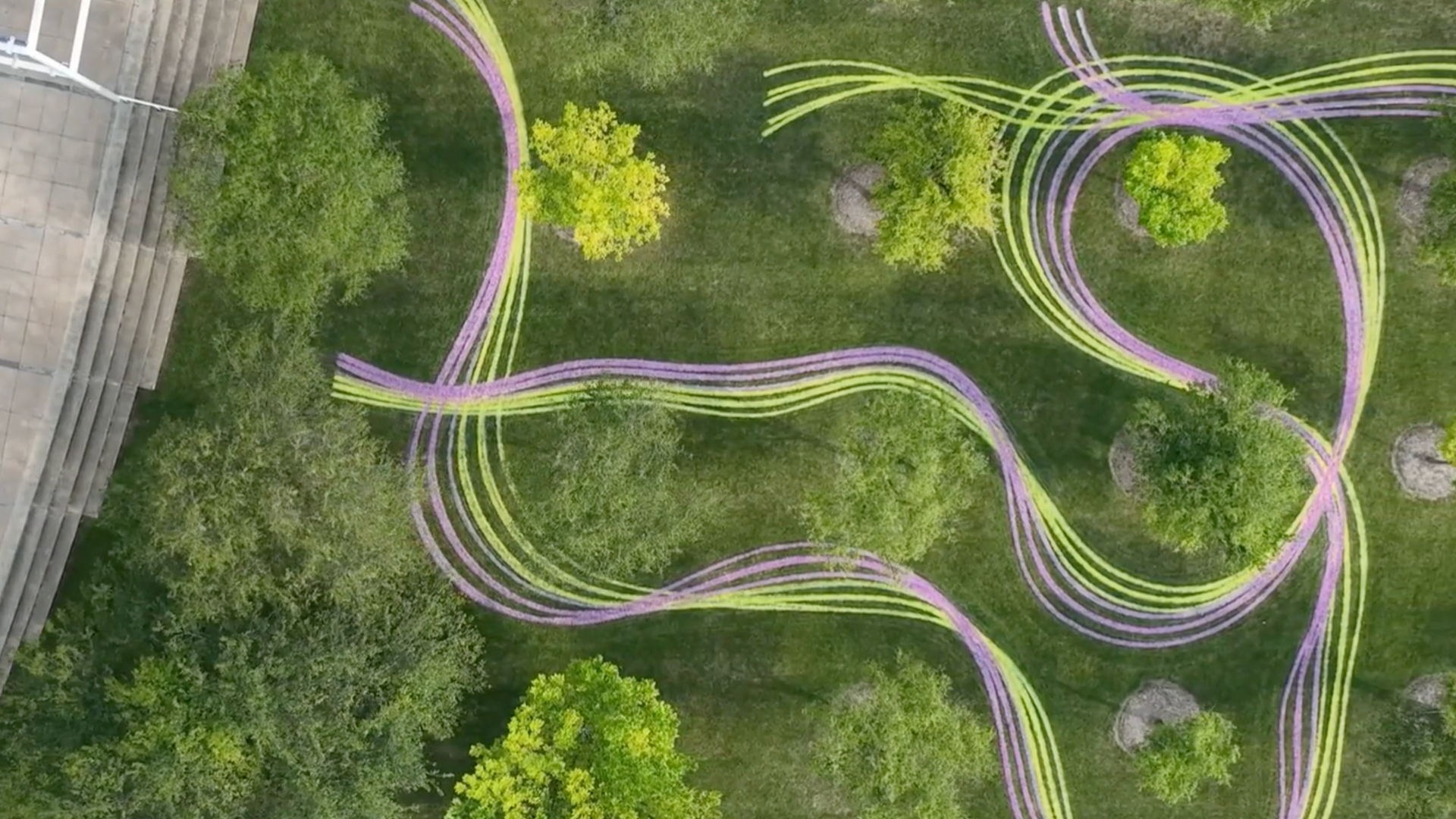 drawing at wexler center ariel view