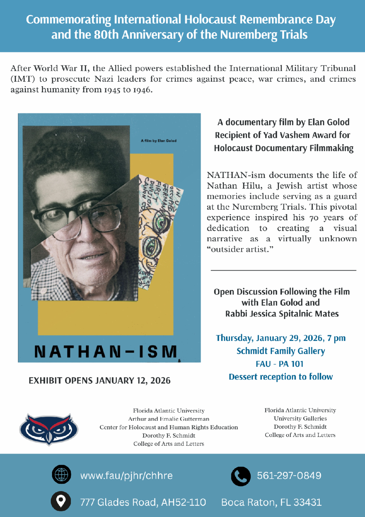 Commemorating International Holocaust Remembrance Day and the 80th Anniversary of the Nuremberg Trials