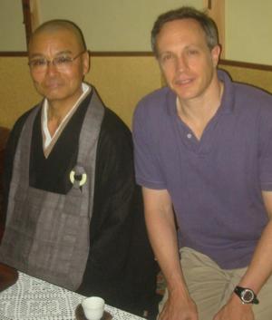Shusterman with Roshi Inoue Kido