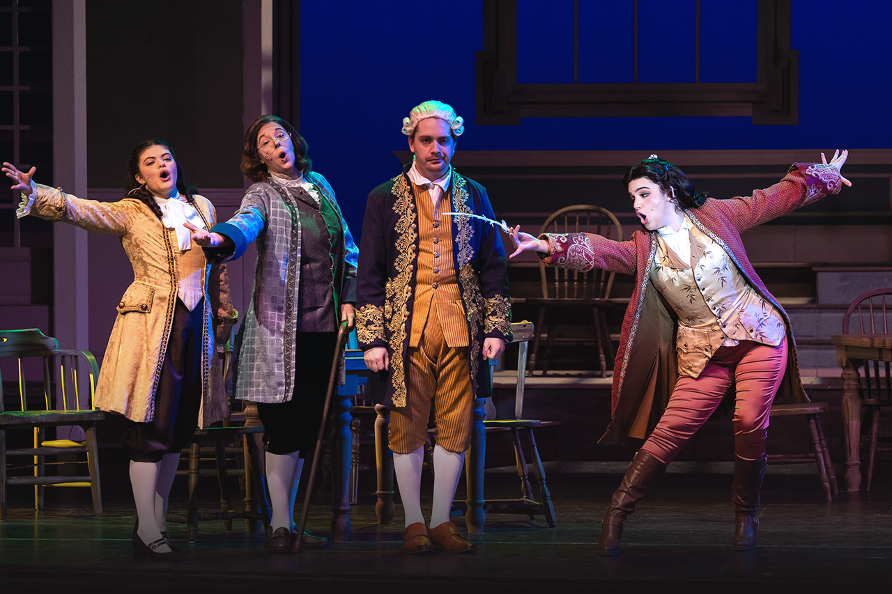 Image from the 2024 Dept. of Theatre & Dance production of 1776 the Musical