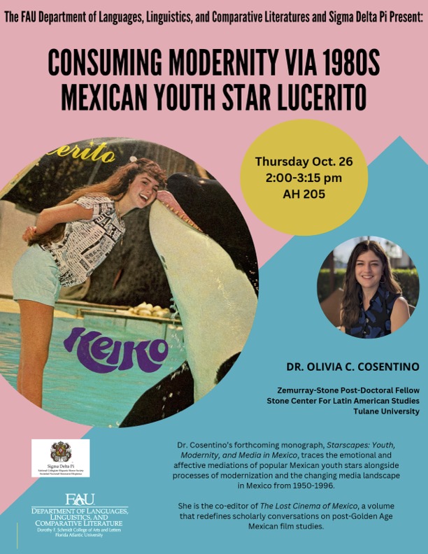 flyer announcing lecture