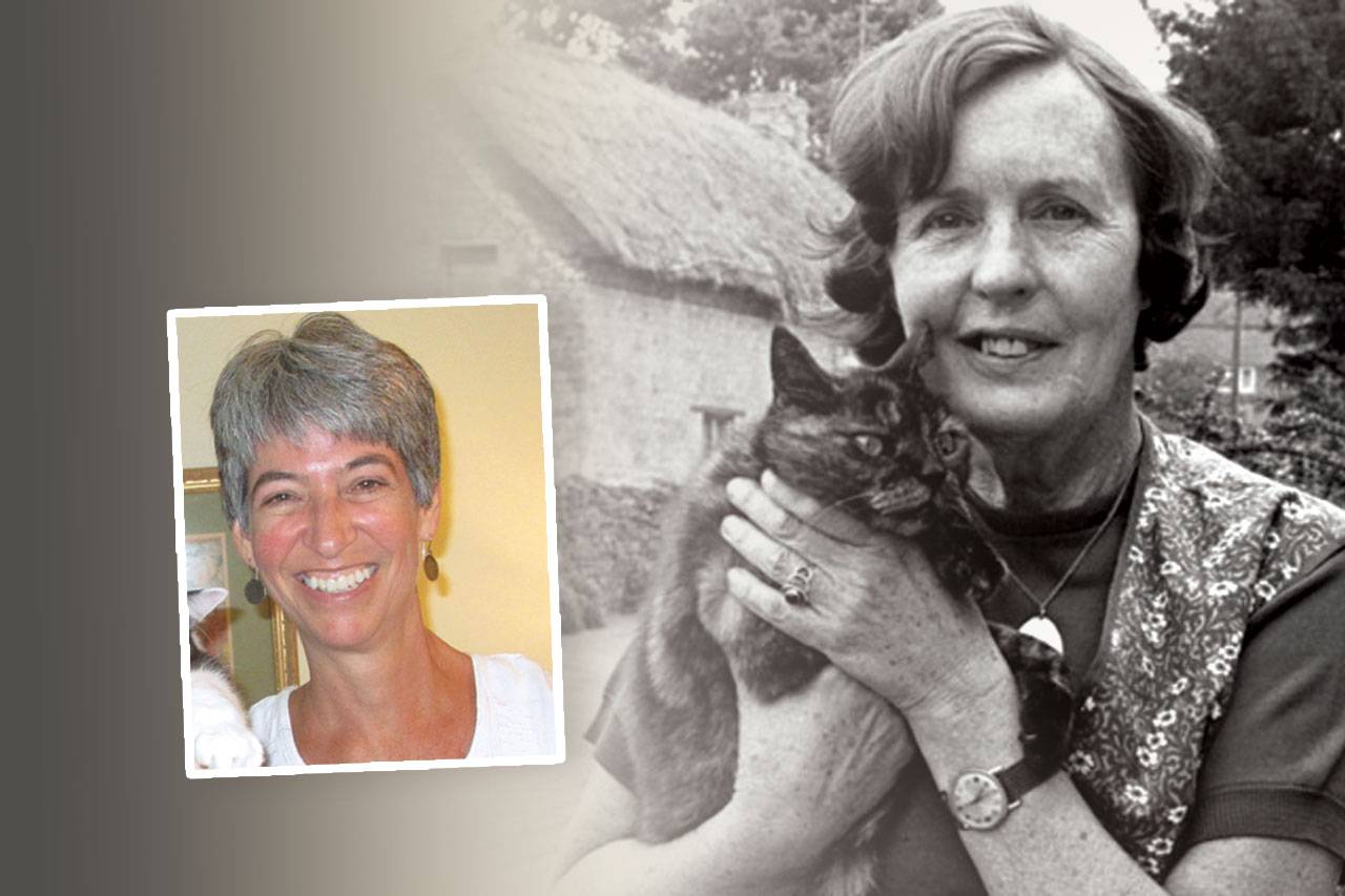 Image (l/r): Emily Stockard, Associate Professor of English, 太阳城娱乐; Barbara Pym, 1979© Mayotte Magnus