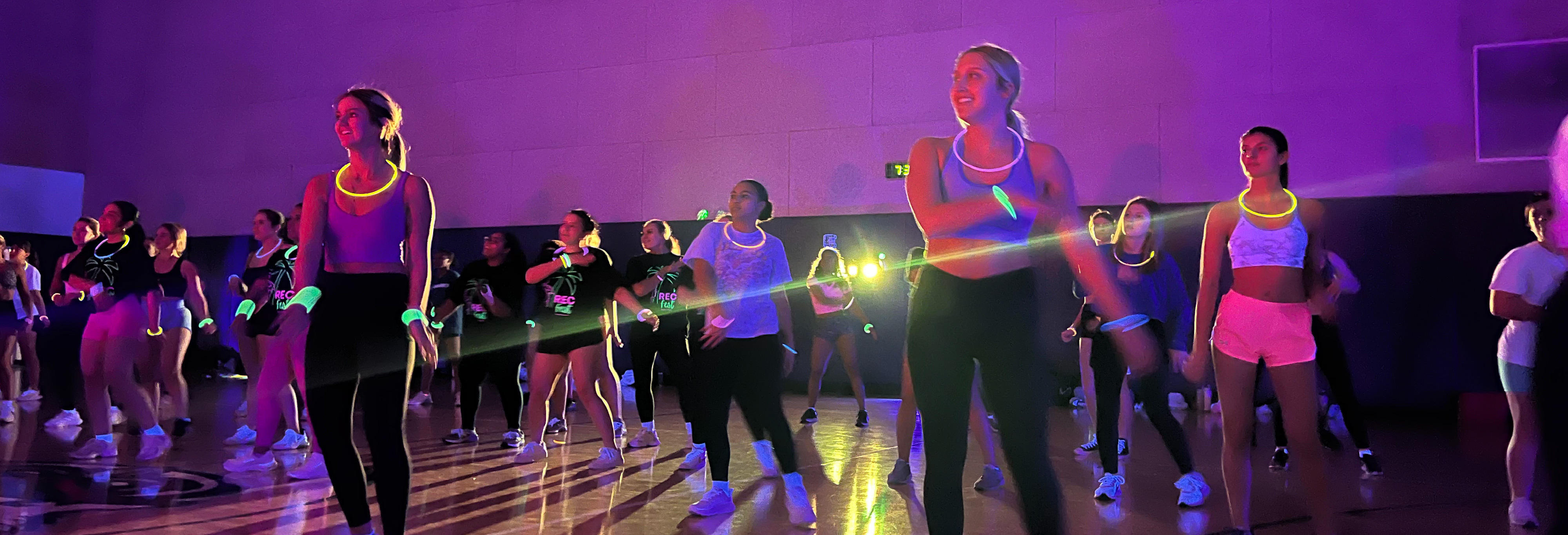 Glow in the dark Zumba class