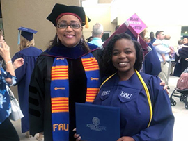 ESE professor Cynthia Wilson and Elizabeth Smith