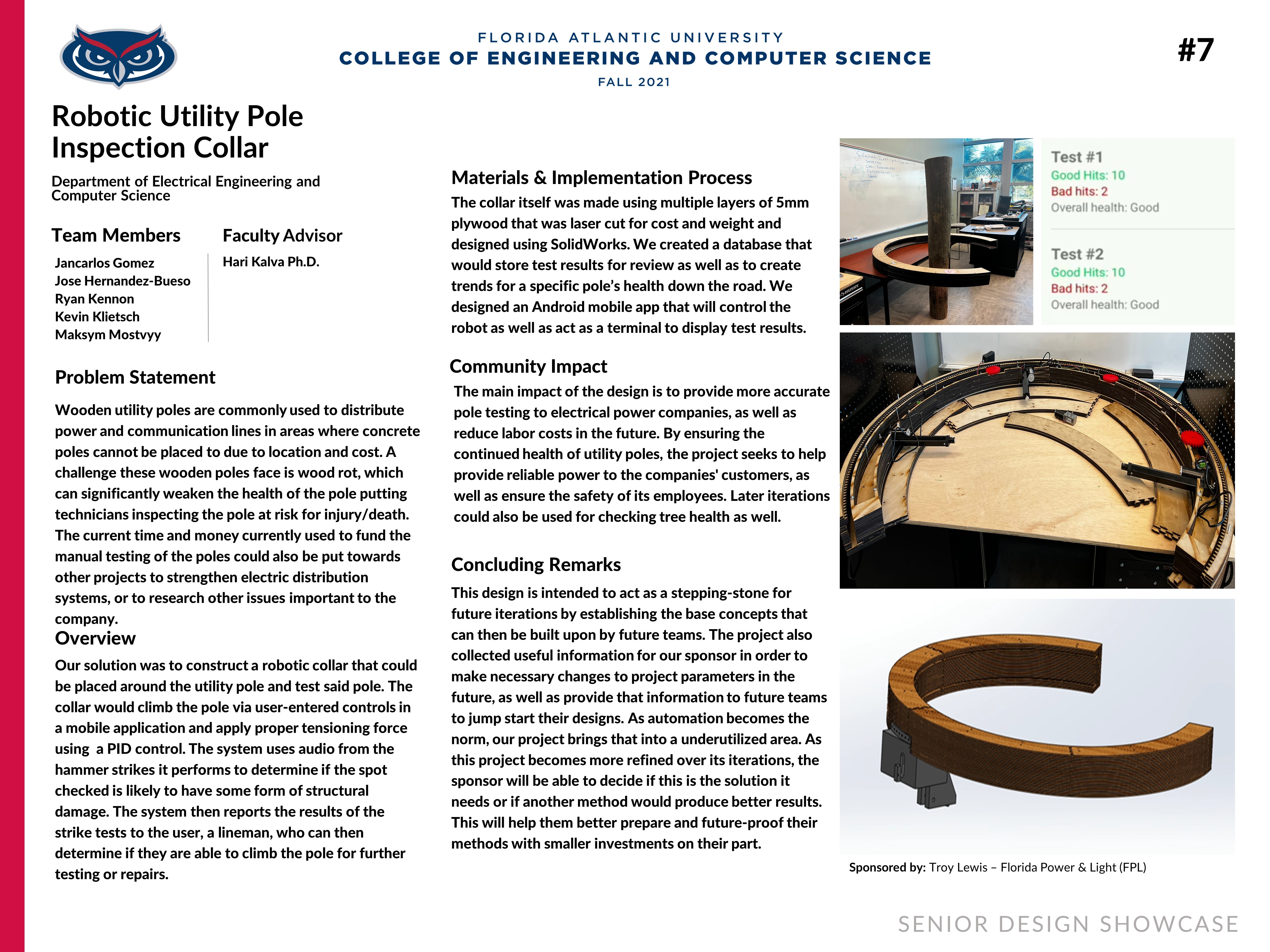 Robotic Utility Pole Inspection Collar (RUPIC)