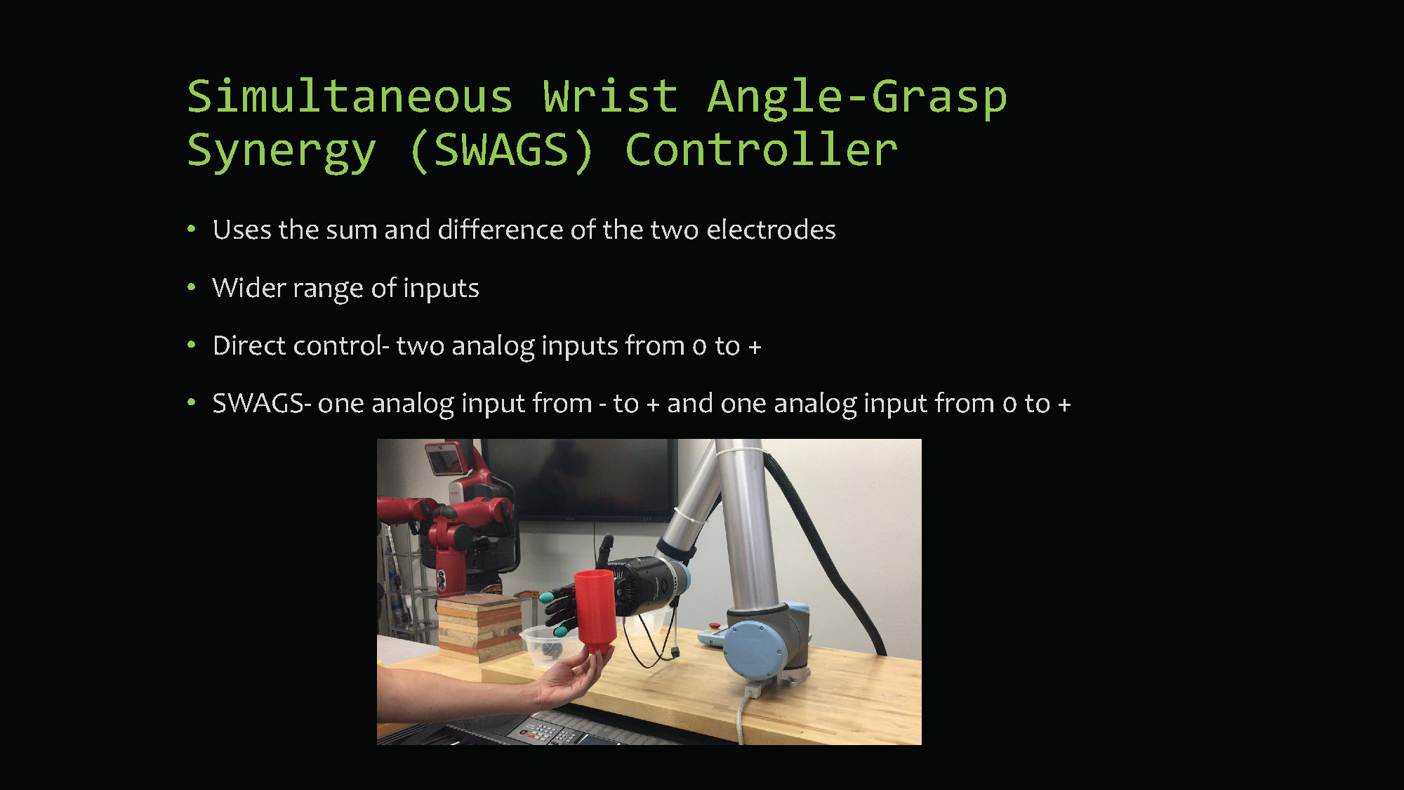 Slide 6: SWAGS Controller description and technical specifications