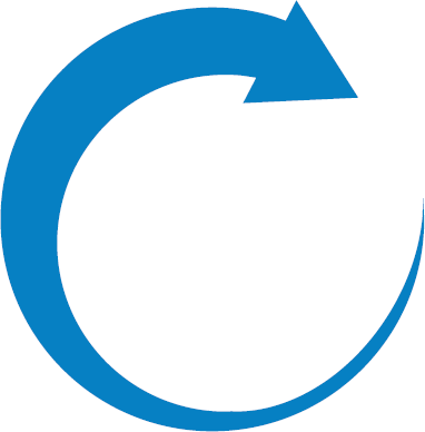 Blue circling arrow
