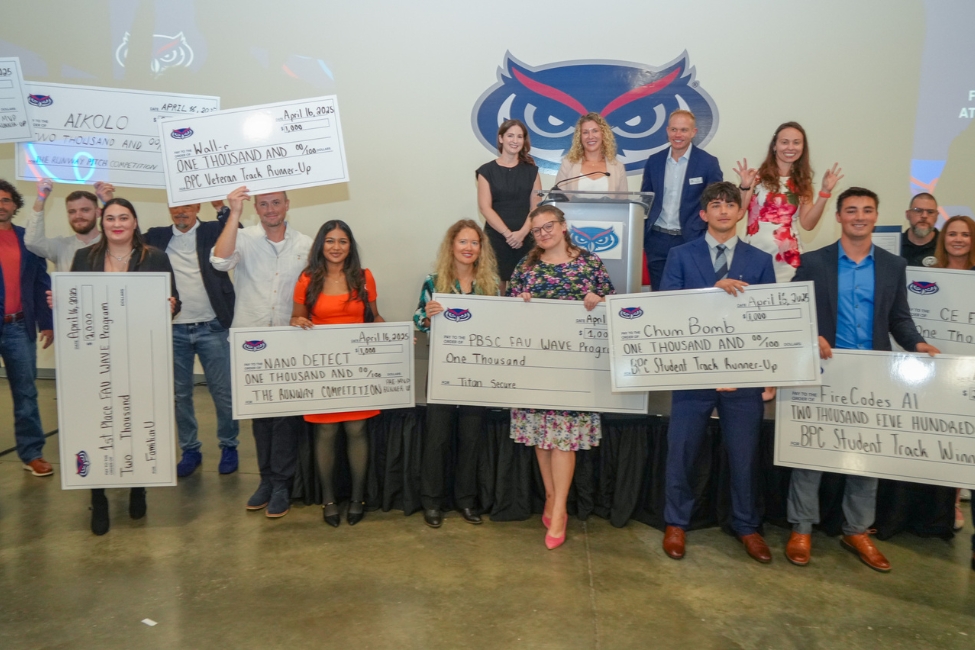 A group of people at the Innovation awards 