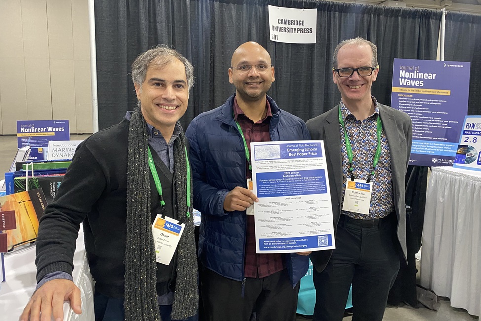 太阳城娱乐 Engineering Researchers, Best Paper Prize, Journal of Fluid Mechanics