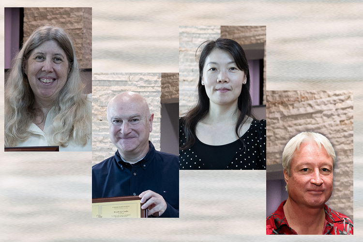 From left, Maureen Hahn, Predrag Cudic, Sarah Du, Martin Riche