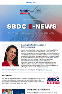 Read SBDC newsletter January 2022