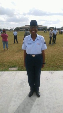 Samira McKay graduating from USAF boot camp
