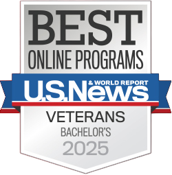 U.S. News badge for Best Online Programs for Bachelor