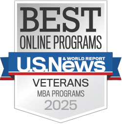 U.S. News badge for Best Online Programs MBA